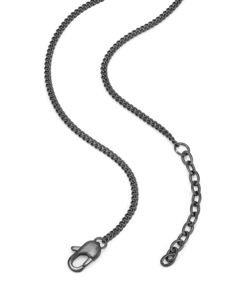 ARMANI EXCHANGE(アルマーニエクスチェンジ)の「アルマーニ・エクスチェンジ アクセサリー メンズ ネックレス ガンメタル AXG0171060(ネックレス・メンズ・チャコールグレー・FREE)」の4枚目の写真