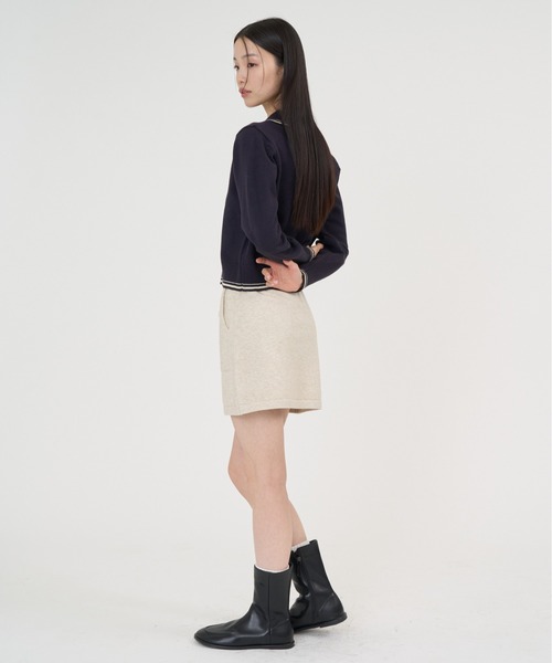 NUJOH(ヌゾ)の「Drawstring Pocket Mini Skirt / ドローストリングポケットミニスカート(スカート・レディース・ナチュラル/ベージュ/チャコールグレー/ブラック/グレー・FREE)」の12枚目の写真