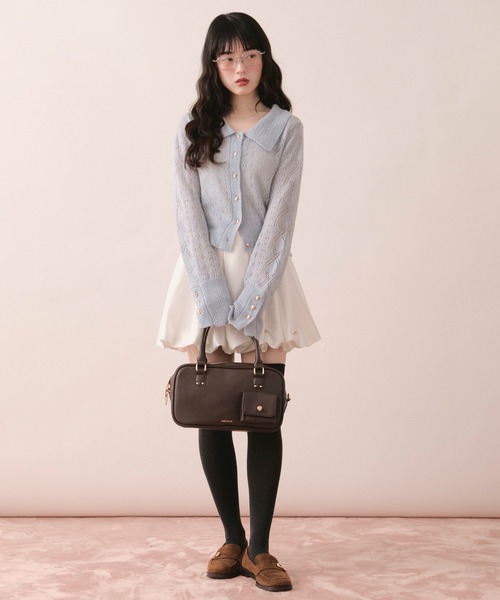 loin nuit（ロワンニュイ）の「balloon mini skirt / バルーンミニスカート（スカート・レディース・ピンク/ホワイト・FREE）」の16枚目の写真