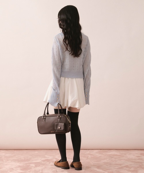 loin nuit（ロワンニュイ）の「balloon mini skirt / バルーンミニスカート（スカート・レディース・ピンク/ホワイト・FREE）」の19枚目の写真