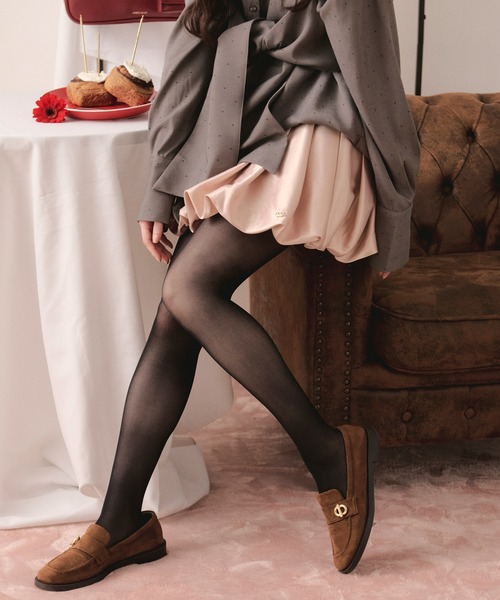 loin nuit（ロワンニュイ）の「balloon mini skirt / バルーンミニスカート（スカート・レディース・ピンク/ホワイト・FREE）」の5枚目の写真