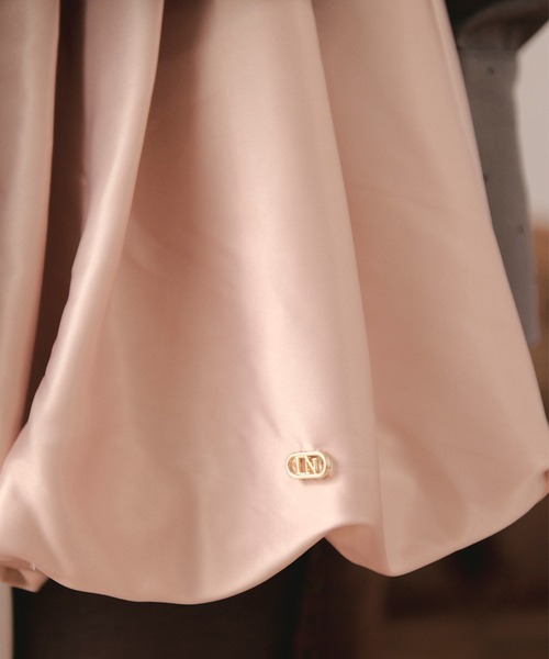 loin nuit（ロワンニュイ）の「balloon mini skirt / バルーンミニスカート（スカート・レディース・ピンク/ホワイト・FREE）」の6枚目の写真