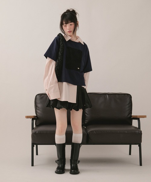 balloon mini skirt / バルーンミニスカート(スカート)|loin nuit balloon mini skirt / バルーンミニスカート(スカート)|loin nuit