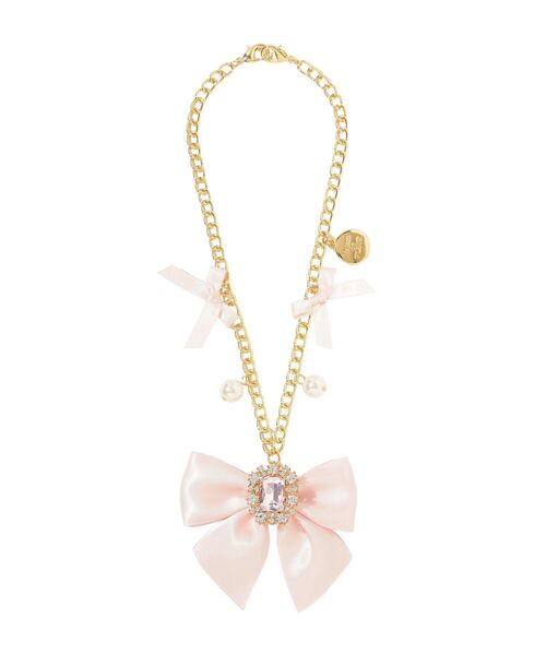 Maison de FLEUR(メゾンドフルール)の「ビジューリボンパールバッグチャーム(チャーム・レディース・ブラック/ラベンダー/ネイビー/ピンク・FREE)」の12枚目の写真
