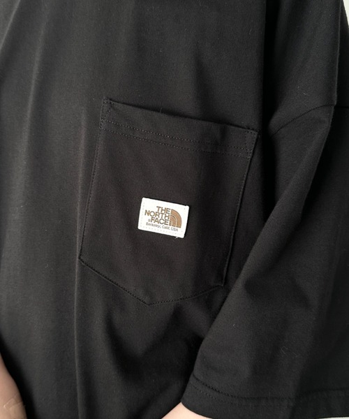 THE NORTH FACE(ザノースフェイス)の「【国内未発売】 THE NORTH FACE(ザ・ノースフェイス)/ルーズフィット ポケT クルーネック オーバーサイズ ユニセックス ポケット付き コットン 半袖 Tシャツ /POCKET S/S R/TEE(Tシャツ/カットソー・レディース・ブラック/グレイッシュベージュ/ホワイト・XL/L/M/XXL)」の16枚目の写真
