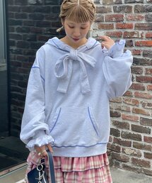 HELLO.SANFRANCISCO | 【HELLO.SANFRANCISCO/ハローサンフランシスコ】ビッグリボン裏毛パーカー(パーカー)