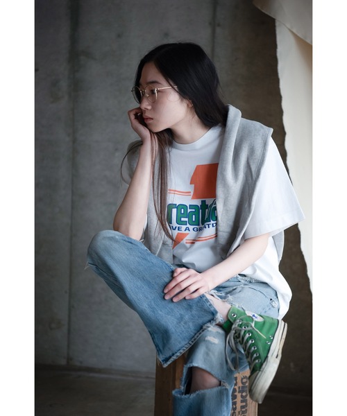 k3&co.(ケイスリーアンドコー)の「Gator Rade Tee(Tシャツ/カットソー・レディース・Black/White・ONE SIZE)」の6枚目の写真