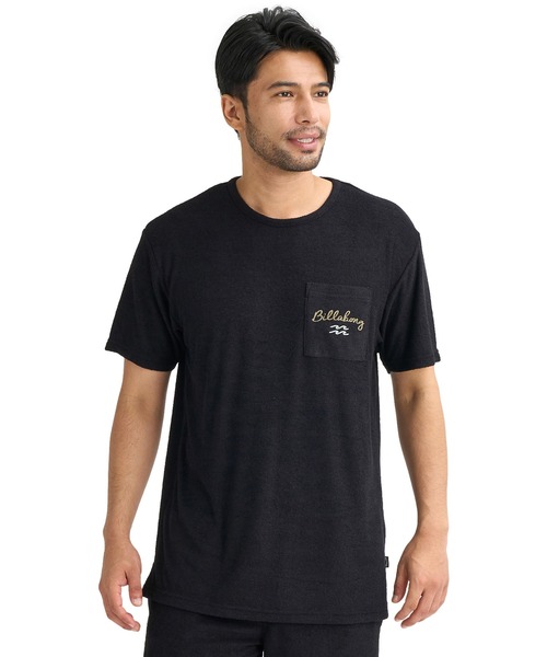 BILLABONG(ビラボン)の「BILLABONG/ビラボン 半袖 Tシャツ ポケT ロゴ バックプリント パイル生地 セットアップ対応 BG011301(Tシャツ/カットソー・メンズ・ライトブルー/ブラック/ヘザーグレー・XL/L/M)」の4枚目の写真