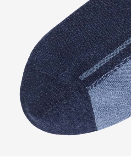 Calvin Klein（カルバン・クライン）の「Calvin Klein Tonal Colorblok クルーソックス 02542276（ソックス/靴下・メンズ・ブラック/グレー系その他/ダークブルー/サンドベージュ・25-27CM）」の7枚目の写真
