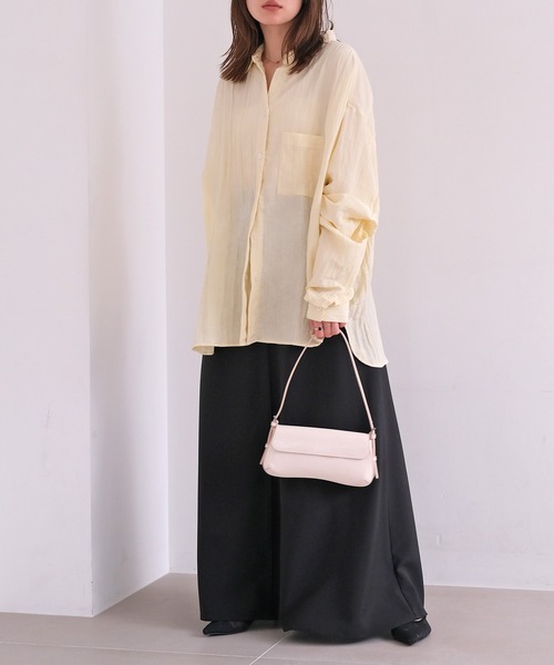 AKTE（アクテ）の「フレアマキシスカート（スカート・レディース・ブラック/アイボリー・2T/1/2）」の16枚目の写真