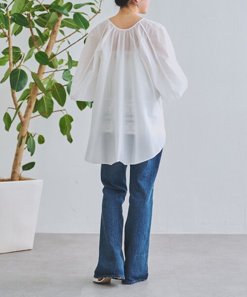 BEARDSLEY(ビアズリー)の「シアーブラウス(シャツ/ブラウス・レディース・ブラック/ホワイト・FREE)」の8枚目の写真