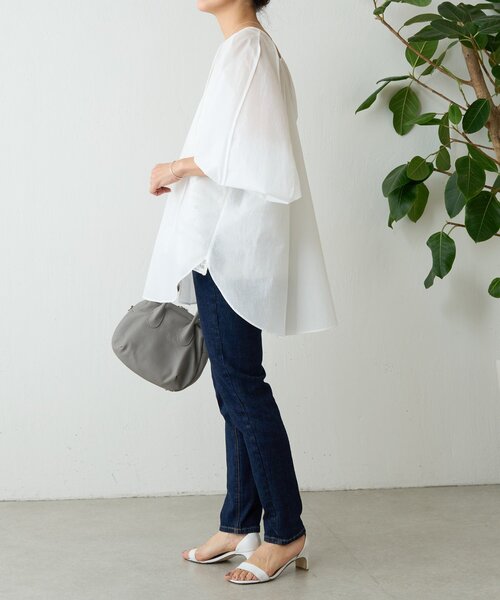 BEARDSLEY(ビアズリー)の「シアーブラウス(シャツ/ブラウス・レディース・ブラック/ホワイト・FREE)」の12枚目の写真