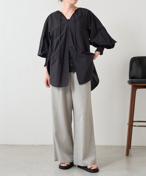 BEARDSLEY(ビアズリー)の「シアーブラウス(シャツ/ブラウス・レディース・ブラック/ホワイト・FREE)」の19枚目の写真