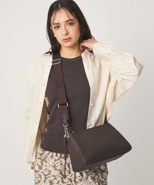 green label relaxing(グリーンレーベルリラクシング)の「<PARTE>2WAY スクエア ショルダーバッグ はっ水(ショルダーバッグ・レディース・ブラック/ナチュラル/モカ/ブラウン・FREE)」の14枚目の写真