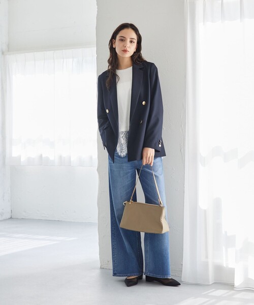 green label relaxing(グリーンレーベルリラクシング)の「<PARTE>2WAY スクエア ショルダーバッグ はっ水(ショルダーバッグ・レディース・ブラック/ナチュラル/モカ/ブラウン・FREE)」の17枚目の写真