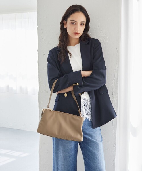 green label relaxing(グリーンレーベルリラクシング)の「<PARTE>2WAY スクエア ショルダーバッグ はっ水(ショルダーバッグ・レディース・ブラック/ナチュラル/モカ/ブラウン・FREE)」の18枚目の写真
