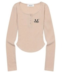 ◇MUCENT◇ブランド直輸入正規品/春~夏にかけて着やすい素材感/ANIV U-NECK SLIM FIT LONG SLEEVE T アニーブUネックスリムフィットクルーネックTシャツ