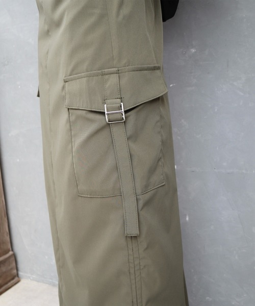 CECIL McBEE（セシルマクビー）の「ナイロンタッチカーゴナロースカート（スカート・レディース・ブラック/カーキ・MEDIUM/LARGE）」の17枚目の写真