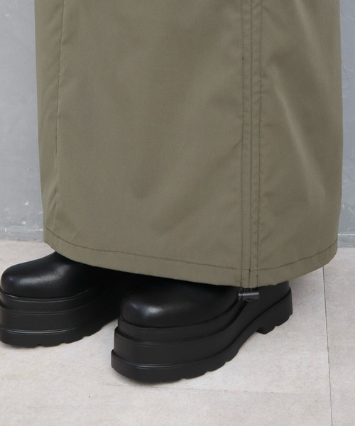 CECIL McBEE（セシルマクビー）の「ナイロンタッチカーゴナロースカート（スカート・レディース・ブラック/カーキ・MEDIUM/LARGE）」の18枚目の写真