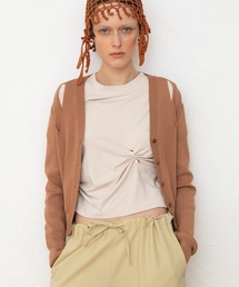 leinwande（ラインヴァンド）の「Ribbon Tie Dry-touch Cardigan（カーディガン/ボレロ）」