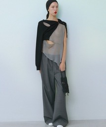 leinwande（ラインヴァンド）の「Ribbon Tie Dry-touch Cardigan（カーディガン/ボレロ）」