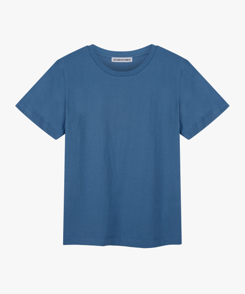 38COMEONCOMMON(38カモンコモン)の「Regular Cotton T-Shirt (Dusty Blue)(Tシャツ/カットソー・レディース・その他・FREE)」の1枚目の写真
