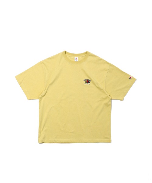 FRUIT OF THE LOOM(フルーツオブザルーム)の「19/-スラブ天竺Tシャツ1 / フルーツオブザルーム 半袖 メッセージTシャツ(Tシャツ/カットソー・メンズ・ホワイト/イエロー/チャコールグレー・M/L/S)」の3枚目の写真