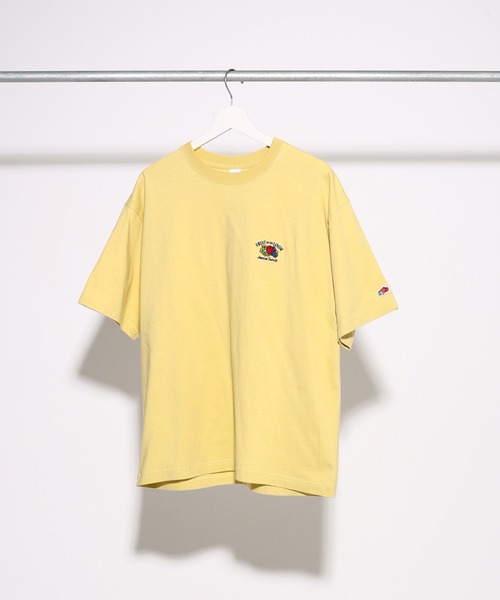 FRUIT OF THE LOOM(フルーツオブザルーム)の「19/-スラブ天竺Tシャツ1 / フルーツオブザルーム 半袖 メッセージTシャツ(Tシャツ/カットソー・メンズ・ホワイト/イエロー/チャコールグレー・M/L/S)」の10枚目の写真
