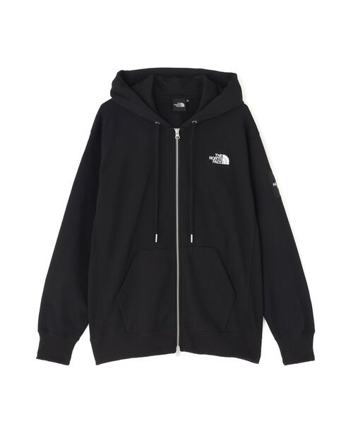THE NORTH FACE(ザノースフェイス)の「THE NORTH FACE/ザ・ノース・フェイス/Square Logo Full Zip Hoodie(パーカー・メンズ・ブラック/チャコールグレー・2XL/L/M/S/XL)」の2枚目の写真