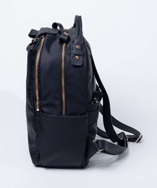 HAYNI(ヘイニ)の「Nylon Loche Ruck ナイロンロシェリュック【第2世代・改良版】(バックパック/リュック・レディース・ブラック/グレー系・FREE)」の8枚目の写真