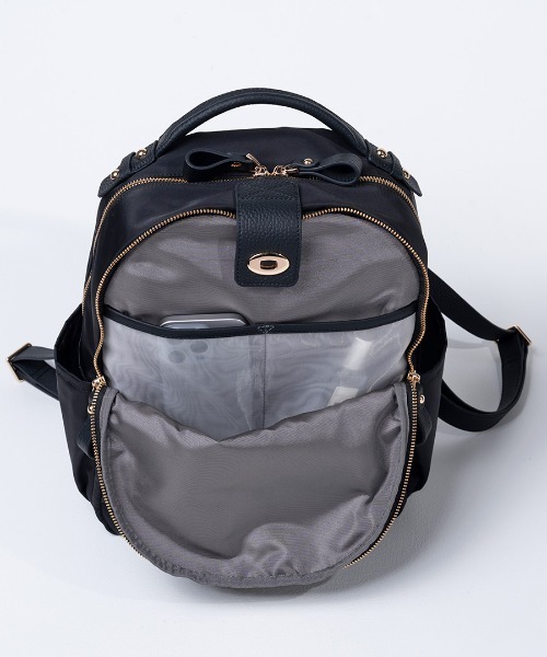 HAYNI(ヘイニ)の「Nylon Loche Ruck ナイロンロシェリュック【第2世代・改良版】(バックパック/リュック・レディース・ブラック/グレー系・FREE)」の13枚目の写真