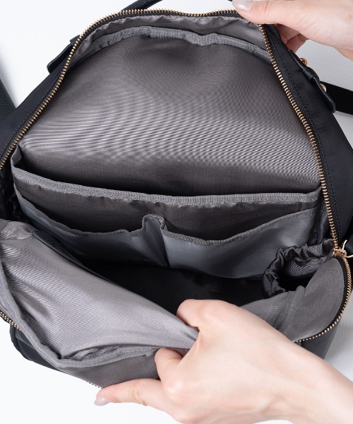 HAYNI(ヘイニ)の「Nylon Loche Ruck ナイロンロシェリュック【第2世代・改良版】(バックパック/リュック・レディース・ブラック/グレー系・FREE)」の14枚目の写真
