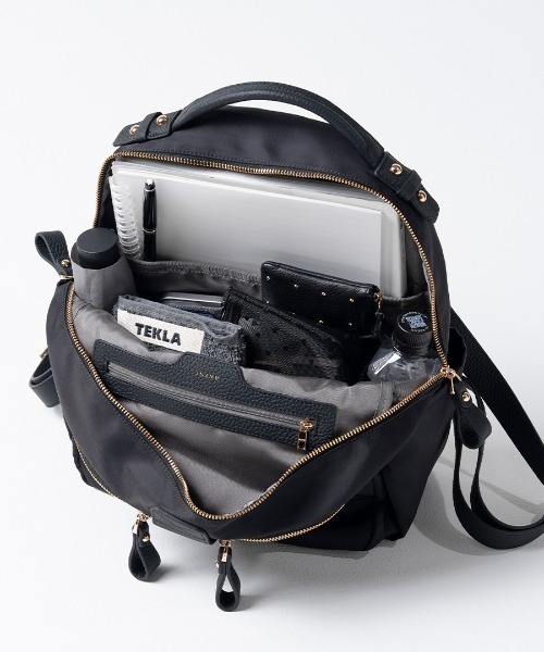 HAYNI(ヘイニ)の「Nylon Loche Ruck ナイロンロシェリュック【第2世代・改良版】(バックパック/リュック・レディース・ブラック/グレー系・FREE)」の18枚目の写真