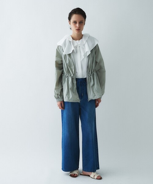 cloenc（クロエンス）の「【マシンウォッシュ】ラッフルフリルブラウス（シャツ/ブラウス・レディース・ブラウン系その他/ホワイト・02）」の10枚目の写真