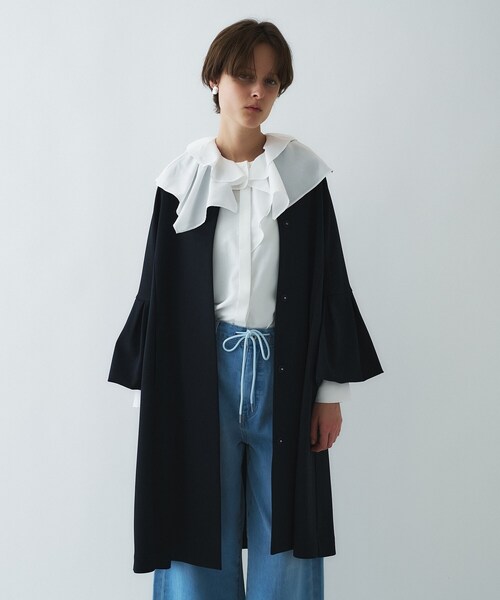 cloenc（クロエンス）の「【マシンウォッシュ】ラッフルフリルブラウス（シャツ/ブラウス・レディース・ブラウン系その他/ホワイト・02）」の13枚目の写真