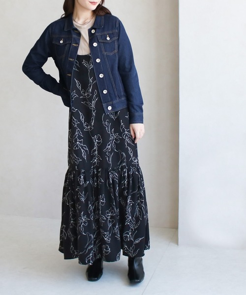 Social GIRL（ソーシャルガール）の「【SL】【it】【Social GIRL】ショート丈Gジャン（デニムジャケット・レディース・ネイビー・M）」の4枚目の写真