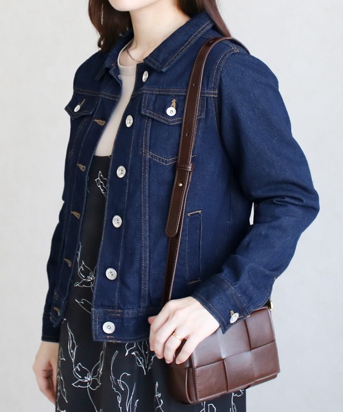 Social GIRL（ソーシャルガール）の「【SL】【it】【Social GIRL】ショート丈Gジャン（デニムジャケット・レディース・ネイビー・M）」の6枚目の写真