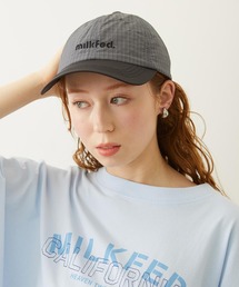 MILKFED. | CUT OUT LOGO PLAID NYLON CAP(キャップ)