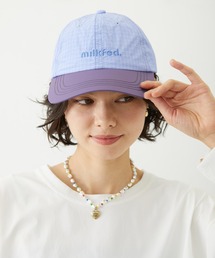 MILKFED.（ミルクフェド）の「CUT OUT LOGO PLAID NYLON CAP（キャップ）」