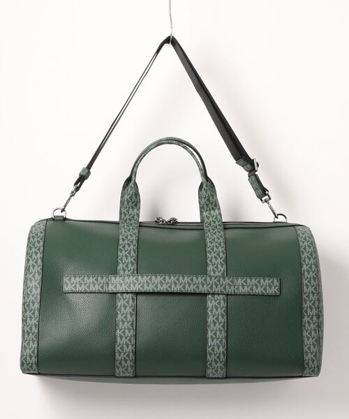 MICHAEL KORS(マイケルコース)の「COOPER ぺブルレザー ダッフルバッグ - MKシグネチャー(ボストンバッグ・メンズ・グリーン系・FREE)」の2枚目の写真