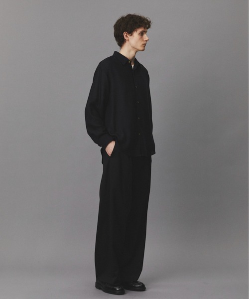 PUBLIC TOKYO（パブリックトウキョウ）の「ウールビエラウォッシャブルシャツ  /オフィスカジュアル/通勤/春服（シャツ/ブラウス・メンズ・ネイビー/ダークグレー/アイボリー・2/1）」の11枚目の写真