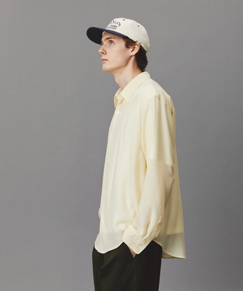 PUBLIC TOKYO(パブリックトウキョウ)の「ウールビエラウォッシャブルシャツ /オフィスカジュアル/通勤/春服(シャツ/ブラウス・メンズ・ネイビー/ダークグレー/アイボリー・2/1)」の19枚目の写真
