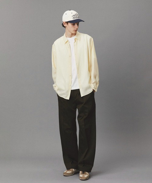 PUBLIC TOKYO（パブリックトウキョウ）の「ウールビエラウォッシャブルシャツ  /オフィスカジュアル/通勤/春服（シャツ/ブラウス・メンズ・ネイビー/ダークグレー/アイボリー・2/1）」の8枚目の写真