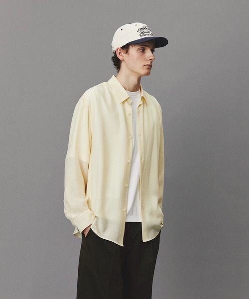 PUBLIC TOKYO(パブリックトウキョウ)の「ウールビエラウォッシャブルシャツ /オフィスカジュアル/通勤/春服(シャツ/ブラウス・メンズ・ネイビー/ダークグレー/アイボリー・2/1)」の21枚目の写真