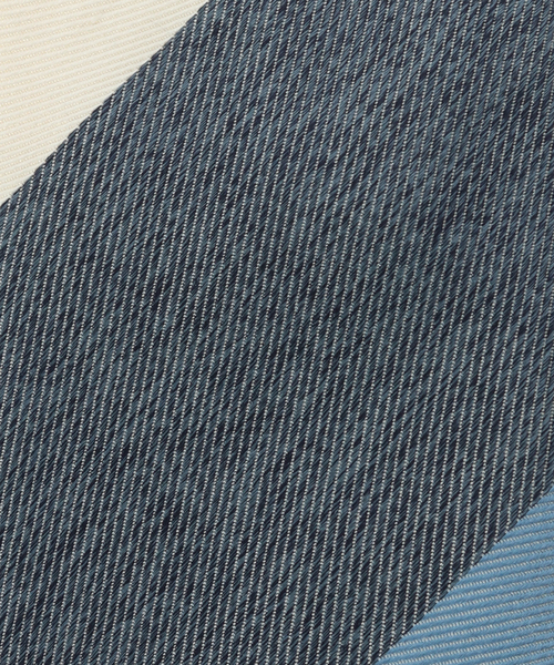 FRANCO BASSI（フランコバッシ）の「FRANCO BASSI (フランコ バッシ) Twill Wide Stripe タイ（ネクタイ・メンズ・クリアブルー・FREE）」の3枚目の写真
