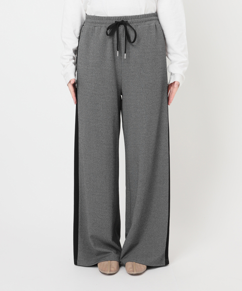 JOURNAL STANDARD relume（ジャーナルスタンダード　レリューム）の「《WEB限定追加》カットジャージーラインパンツ（その他パンツ・レディース・ブラウン/チャコールグレー・FREE）」の20枚目の写真