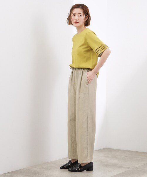 grove(グローブ)の「【貴島明日香さん着用】リラックスドロストイージーワイドパンツ(その他パンツ・レディース・キャメル/ブラック/ナチュラル・02/03/01/04/05)」の22枚目の写真