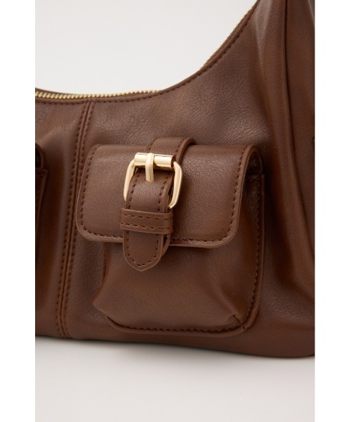 MOUSSY（マウジー）の「MANY POCKET HOBO バッグ（ショルダーバッグ・レディース・ライトグリーン/ブラウン/ブラック・FREE）」の13枚目の写真