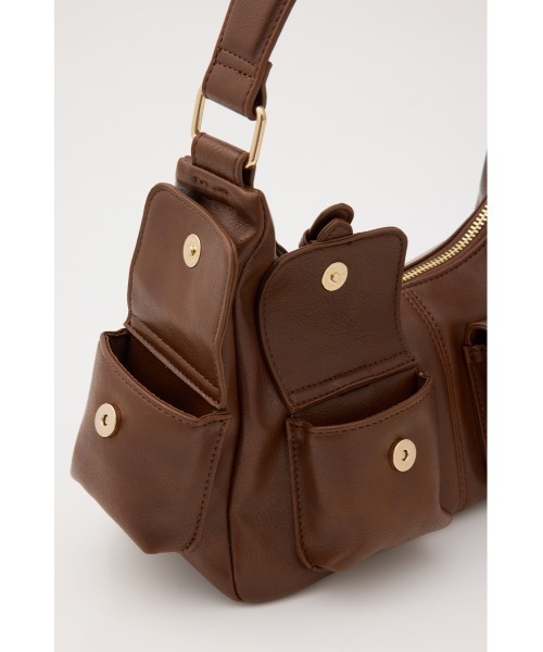 MOUSSY（マウジー）の「MANY POCKET HOBO バッグ（ショルダーバッグ・レディース・ライトグリーン/ブラウン/ブラック・FREE）」の15枚目の写真