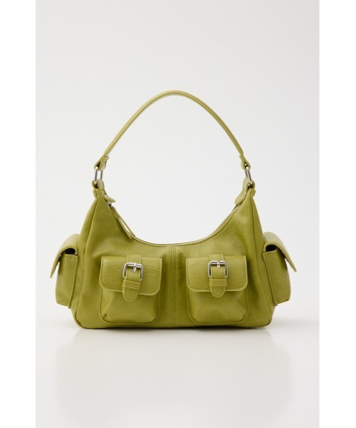 MOUSSY（マウジー）の「MANY POCKET HOBO バッグ（ショルダーバッグ・レディース・ライトグリーン/ブラウン/ブラック・FREE）」の20枚目の写真